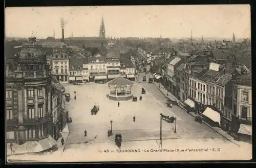AK Tourcoing, La Grand`Place, Vue d`ensemble