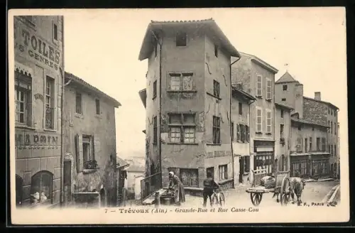 AK Trévoux, Grande Rue et Rue Casse-Cou