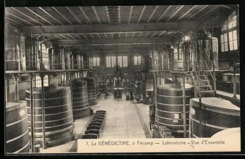 AK Fécamp, La Bénédictine, Laboratoire, Vue d`Ensemble