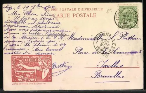 AK Liege, Exposition universelle de Liege 1905, Vue generale des Halles