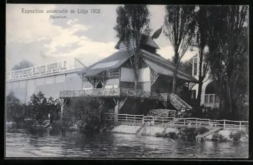 AK Liege, Exposition Universelle 1905, Aquarium