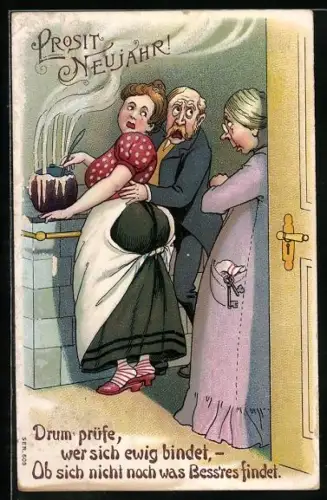 AK Ehefrau erwischt ihren Mann mit der Köchin