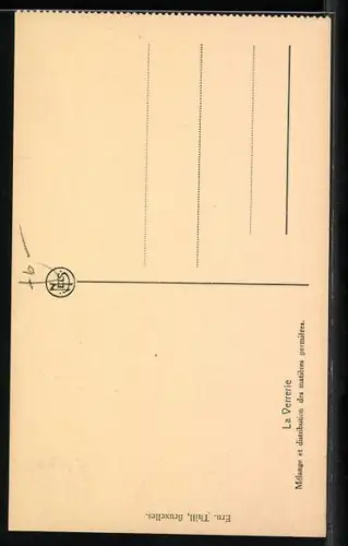 AK La Verrerie, Glasmanufaktur, Mischung der Grundzutaten