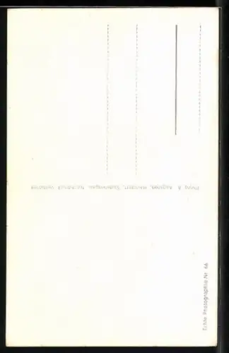 AK Haindorf-Hejnice, Strassenpartie mit Blick zur Klosterkirche und den Bergen im Hintergrund