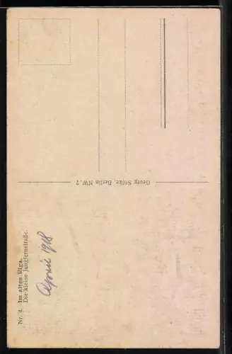 AK Riga, Häuser an der kleinen Jungfernstrasse