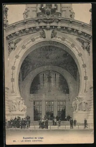 AK Liége, Exposition de Liége, Le Dome Central, Ausstellung