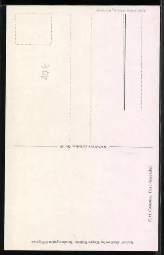 Künstler-AK Edward Harrison Compton: Berchtesgaden, Blick über Dächer