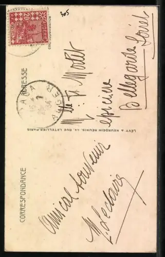 AK Scènes et Types, Jeune fille Mauresque, junge Maurin mit entblösster Brust