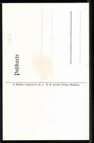 Künstler-AK Emil Beithan: Mädchen mit Ferkel und Weinflasche unter den Armen