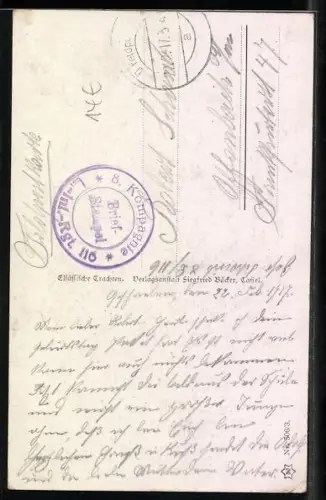 Künstler-AK Emil Beithan: Elsässische Trachten, Kleines Paar