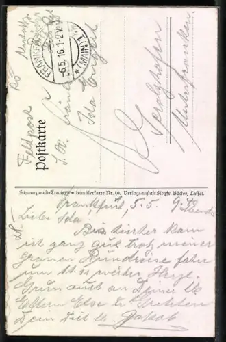 Künstler-AK Emil Beithan: kleiner Feldgraue lässt seine Freundin stehen