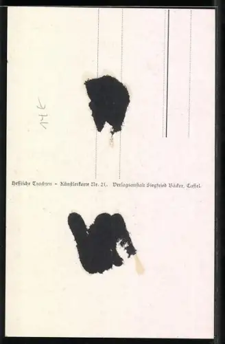 Künstler-AK Emil Beithan: ein Soldat in Uniform hat für sein Kind eine Negerpuppe mitgebracht