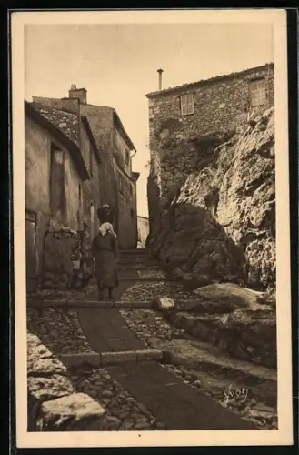 AK Eze /A.-M., Vieille Rue