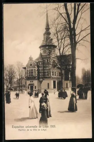 AK Liège, Exposition universelle 1905, Pavillon de la Ville