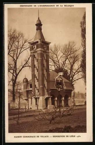 AK Liege, Exposition 1930, Maison Communale de Village