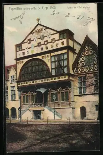 AK Liège, Exposition universelle 1905, Ausstellung-Palais de l`Art ancien