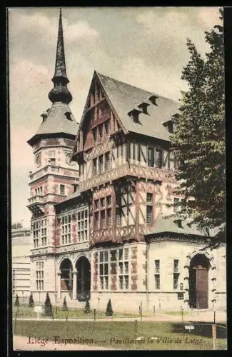 AK Liège, Exposition, Ausstellung-Pavillon de la Ville