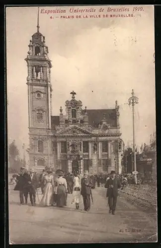 AK Bruxelles, Exposition Universelle de Bruxelles 1910, Palais de la Ville de Bruxelles