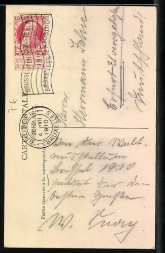 AK Bruxelles, Exposition Universelle de Bruxelles 1910, Palais de la Ville de Bruxelles