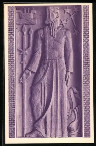 AK Buenos Aires, Exposicion Correos y Telecomunicaciones en el Plan Quinquenal 1949, Relieve