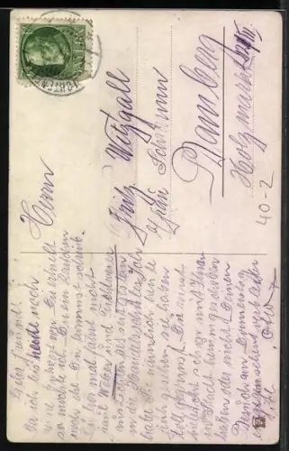 AK Frau wirft ihrem betrunkenen Mann einen Blumentopf auf den Kopf