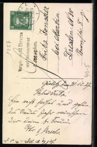 AK Herr mit zwei Damen auf der Strasse bei Mondschein, Neujahrsgruss, Erotik