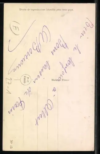 AK Grazia del Rio, Les d`Moisell`s de Montparnasse, Lied mit Noten