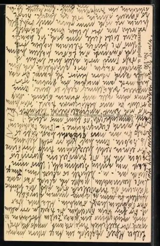 AK Elch vor einem Haus, Das Nehrungslied, Lied mit Noten