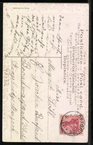 AK Frau am Grab ihres Liebsten