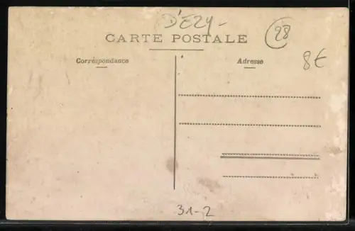 AK Musikkapelle mit Blasinstrumenten vor dem Rathaus