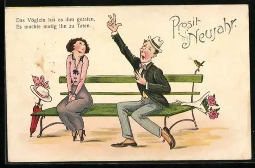 AK Mann singt für Frau ein Lied, Scherz