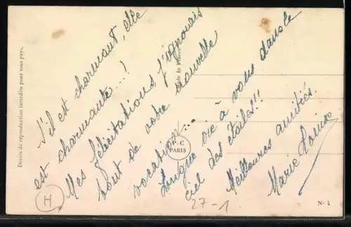 AK Raoul Moretti, Il est charmant, Lied mit Noten