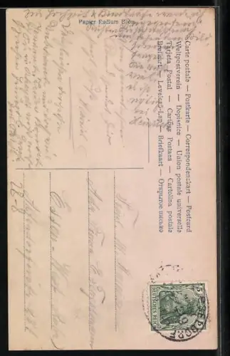 AK Szene mit Parsival in Lohengrin