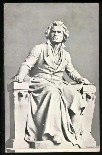 AK Graz, Neue Stefaniesäle, Beethoven-Monument