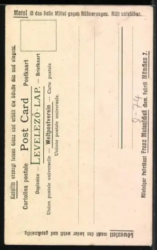 AK Frau beim Angeln schaut zu Herrn auf Brücke