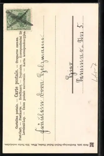 AK Kinderpaar mit einer Puppe