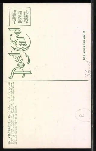 AK Choragus, The conductor of the chorus, Religion