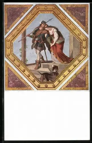 AK Nibelungen, Abschied Siegfrieds vor der Jagd