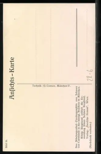 AK Szene aus den Nibelungen, König Siegmund erfährt die Ermordung seines Sohnes Siegfried