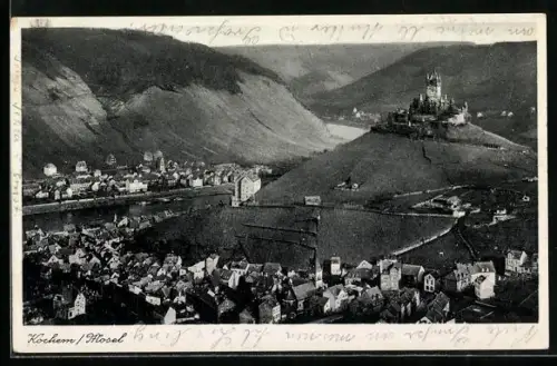 AK Cochem /Mosel, Gesamtansicht mit Burg