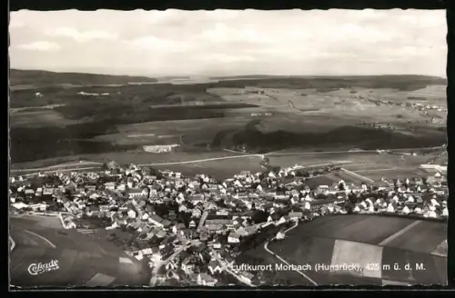 AK Morbach /Hunsrück, Ortsansicht vom Flugzeug aus