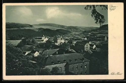 AK Daun /Eifel, Totalansicht des Ortes