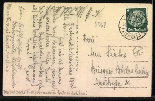 AK Daun /Eifel, Totalansicht des Ortes