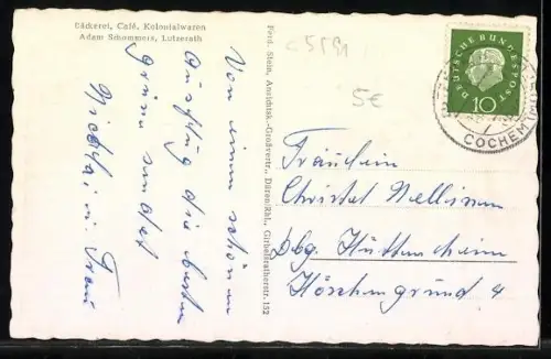 AK Lutzerath, Ortsansicht, Schule, Kirche