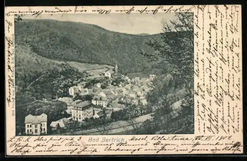AK Bad Bertrich, Gesamtansicht des Ortes im Tal