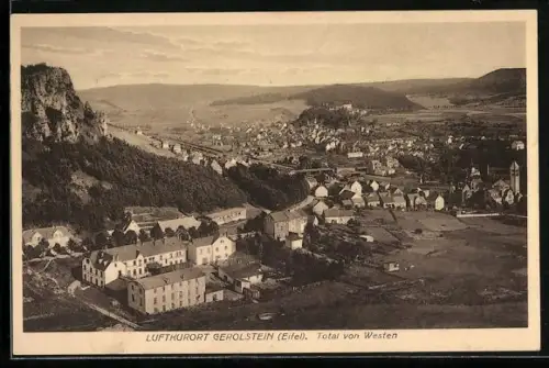 AK Gerolstein /Eifel, Gesamtansicht von Westen