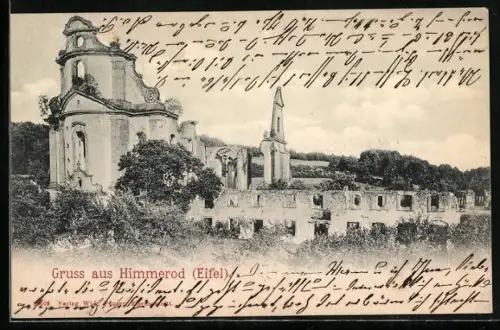 AK Himmerod /Eifel, Klosterruine