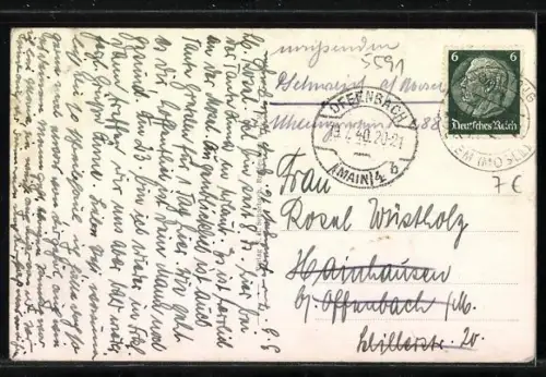 AK Bruttig a. d. Mosel, Ortsansicht mit Kirche und Moselufer