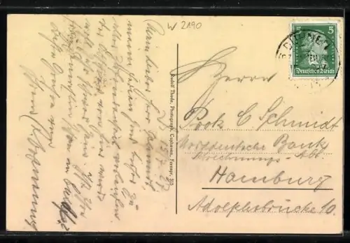 AK Duhnen, Badebrücke, Seebadeanstalt bei Sturm