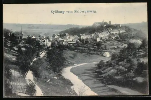 AK Kyllburg, Ansicht vom Malbergerweg